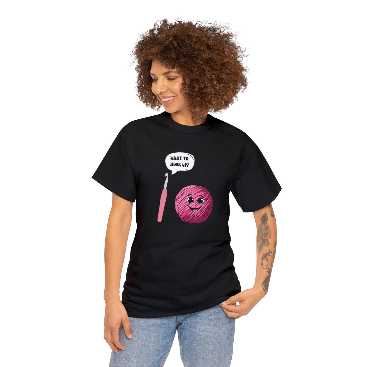 Want to Hook Up - Unisex Heavy Cotton Tee